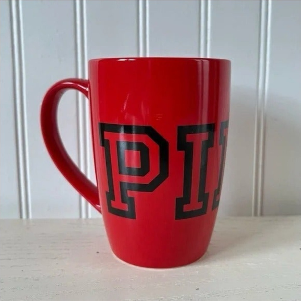 PINK VS Victoria's Secret Red Logo Mug Coffee Cup 16.9oz